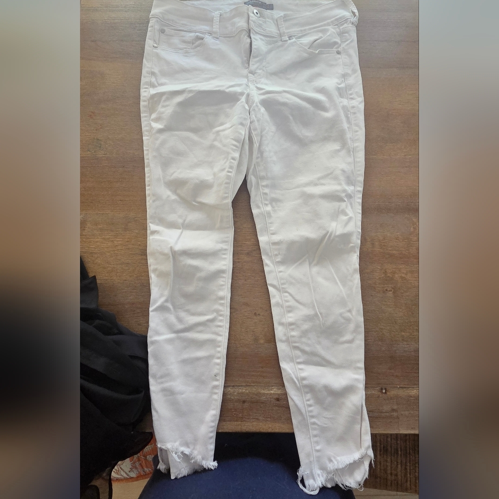White Slim Fit Pants